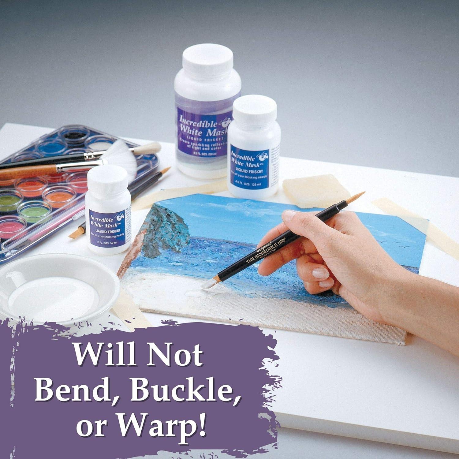 imageGrafix IAB2432 Durable LightWeight WaterResistant Reusable  Foam Core Art Board for Stretching Watercolor Paper 24quotx32quot WhiteWhite