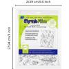 imageGrafix Artist Series Film  Art Supply by Balzer Designs 85 x 11 Pack of 4 2 PrePrinted White 2 Clear Translucent Shrink Sheets Even Easier to Create and Decorate 812 x 11Feathers Design by Gine Lee Kim