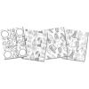 imageGrafix Artist Series Film  Art Supply by Balzer Designs 85 x 11 Pack of 4 2 PrePrinted White 2 Clear Translucent Shrink Sheets Even Easier to Create and Decorate 812 x 11Assorted Design by Gina Lee Kim