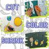 imageGrafix Artist Series Film  Art Supply by Balzer Designs 85 x 11 Pack of 4 2 PrePrinted White 2 Clear Translucent Shrink Sheets Even Easier to Create and Decorate 812 x 11Celestial Design by Gina Lee Kim