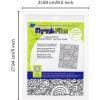 imageGrafix Artist Series Film  Art Supply by Balzer Designs 85 x 11 Pack of 4 2 PrePrinted White 2 Clear Translucent Shrink Sheets Even Easier to Create and Decorate 812 x 11Doodle Design by Balzer