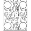 imageGrafix Artist Series Film  Art Supply by Balzer Designs 85 x 11 Pack of 4 2 PrePrinted White 2 Clear Translucent Shrink Sheets Even Easier to Create and Decorate 812 x 11Celestial Design by Gina Lee Kim