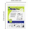 imageGrafix Artist Series Film  Art Supply by Balzer Designs 85 x 11 Pack of 4 2 PrePrinted White 2 Clear Translucent Shrink Sheets Even Easier to Create and Decorate 812 x 11Art Supplies Design by Balzer