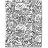 imageGrafix Artist Series Film  Art Supply by Balzer Designs 85 x 11 Pack of 4 2 PrePrinted White 2 Clear Translucent Shrink Sheets Even Easier to Create and Decorate 812 x 11Doodle Design by Balzer