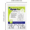 imageGrafix Artist Series Film  Art Supply by Balzer Designs 85 x 11 Pack of 4 2 PrePrinted White 2 Clear Translucent Shrink Sheets Even Easier to Create and Decorate 812 x 11Celestial Design by Gina Lee Kim
