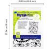 imageGrafix Artist Series Film  Art Supply by Balzer Designs 85 x 11 Pack of 4 2 PrePrinted White 2 Clear Translucent Shrink Sheets Even Easier to Create and Decorate 812 x 11Eyes Design by Balzer