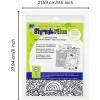 imageGrafix Artist Series Film  Art Supply by Balzer Designs 85 x 11 Pack of 4 2 PrePrinted White 2 Clear Translucent Shrink Sheets Even Easier to Create and Decorate 812 x 11Assorted Design by Balzer