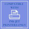 imageGrafix Computer Ink Jet Film  Printable Film for Creating Custom Overlays Journals Window Effects Stickers Photos Jewelry and More Ink Jet Printers Only 85 x 11 Clear Pack of 50
