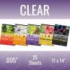 imageGrafix DuraLar 0003quot Film Ultra Clear Glossy 11quotx14quot Sheet MylarAcetate Alternative for Blank Stencils and Templates Protection Transparencies Windows Arts and Crafts Pad of 25 SheetsClear  Pad of 25 Sheets