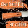 imageGrafix Edge 20 x 50 Roll  UltraClear 005 DuraLar Film Create Custom Stencils for Urban Art Projects Spray Painting Screen Printing Drawing Airbrushing Inch Feet RESF2050Clear  Roll