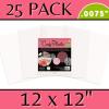 imageGrafix Food Safe Craft Plastic Film  Reusable 0075 Thick Translucent Film Perfect for Sugar Craft Stencils Cookie and Cake Decorating Chocolate Work and More Frosted 12 x 12 Pack of 25