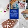 imageGrafix Impress Inking Palette 9 by 12Inch 25Pack 9 x 12 Pad of 25 Disposable Nonporous Clear Plastic Sheets Used for Rolling Out and Mixing Paint Gummed on 2 Sides to Prevent Curling
