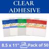 imageGrafix KCAI8116 Clear Adhesive Inkjet Print Film for Creating Custom Overlays Journals Window Effects Stickers Photos Jewelry and More Clear 85quot x 11quot Pack of 6Clear  Pack of 50