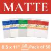 imageGrafix KCAI8116 Clear Adhesive Inkjet Print Film for Creating Custom Overlays Journals Window Effects Stickers Photos Jewelry and More Clear 85quot x 11quot Pack of 6Matte  Pack of 50