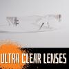 imageGrafix Lightweight Clear BreakResistant Plastic Safety Glasses Designed for Spray Paint Overspray Protection and Flying Debris One Size Fits