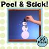 imageGrafix Pack of 50 White Static Film Create Your Own Window Clings and Temporary Decorations Just Stick to Any Glass Acrylic or Glossy Surface 50Pack 50 CountWhite 50 Packs