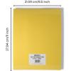 imageGrafix Shrink Film  Matte Translucent 85quotx11quot Sheets Design Your Art and Shrink It to Create Jewelry Embellishments Paper Crafts Gift Tags Ornaments and More Pack of 50Yellow 50 Packs