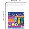 imageGrafix Shrink Film  Matte Translucent 85quotx11quot Sheets Design Your Art and Shrink It to Create Jewelry Embellishments Paper Crafts Gift Tags Ornaments and More Pack of 50White 6 Packs