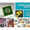 imageGrafix Shrink Film  Matte Translucent 85quotx11quot Sheets Design Your Art and Shrink It to Create Jewelry Embellishments Paper Crafts Gift Tags Ornaments and More Pack of 50White