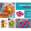 imageGrafix Shrink Film  Matte Translucent 85quotx11quot Sheets Design Your Art and Shrink It to Create Jewelry Embellishments Paper Crafts Gift Tags Ornaments and More Pack of 50Blue 50 Packs