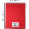 imageGrafix Shrink Film  Matte Translucent 85quotx11quot Sheets Design Your Art and Shrink It to Create Jewelry Embellishments Paper Crafts Gift Tags Ornaments and More Pack of 50Red
