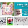 imageGrafix Shrink Film  Matte Translucent 85quotx11quot Sheets Design Your Art and Shrink It to Create Jewelry Embellishments Paper Crafts Gift Tags Ornaments and More Pack of 50Matte