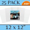 imageGrafix Ultra Clear 020 Plastic Durable and Archival Film Perfect for DIY Crafts Stencils Journals Cards 3D Embellishments and More 12quot x 12quot 25 PackClear 