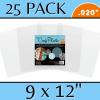 imageGrafix Ultra Clear 020 Plastic Durable and Archival Film Perfect for DIY Crafts Stencils Journals Cards 3D Embellishments and More 12quot x 12quot 4 PackClear  Pack of 25