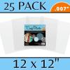 imageGrafix Ultra Clear 020 Plastic Durable and Archival Film Perfect for DIY Crafts Stencils Journals Cards 3D Embellishments and More 12quot x 12quot 4 PackClear  Pack of 25