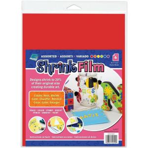 imageGRAFIX Film Assorted 85 x 11 Pack of 6 Opaque Sheets Design Your Art and Shrink It to Create Jewelry Embellishments Paper 6 Fl Oz KSF6ASST85x11