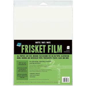 imageGrafix All Purpose Low Tack Frisket Film SelfAdhering Removeable Adhesive Sheets for Airbrushing Retouching Stencils Rubber Stamping Watercolor and Masking 9 x 12 Matte 12 Pack 9quot x 12quot9x12