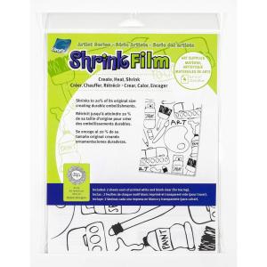 imageGrafix Artist Series Film  Art Supply by Balzer Designs 85 x 11 Pack of 4 2 PrePrinted White 2 Clear Translucent Shrink Sheets Even Easier to Create and Decorate 812 x 11Art Supplies Design by Balzer