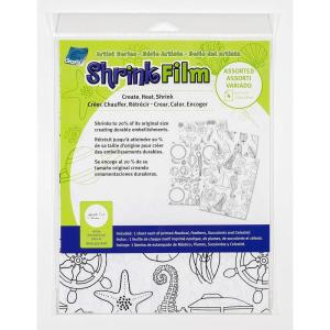 imageGrafix Artist Series Film  Art Supply by Balzer Designs 85 x 11 Pack of 4 2 PrePrinted White 2 Clear Translucent Shrink Sheets Even Easier to Create and Decorate 812 x 11Assorted Design by Gina Lee Kim