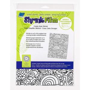 imageGrafix Artist Series Film  Butterflies Design by Art by Marlene 85 x 11 Pack of 4 2 PrePrinted White 2 Clear Translucent Shrink Sheets Even Easier to Create and Decorate 85quotx11quot 4 CountDoodle Design by Balzer