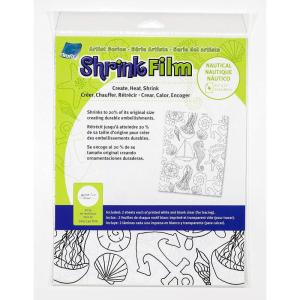 imageGrafix Artist Series Film  Butterflies Design by Art by Marlene 85 x 11 Pack of 4 2 PrePrinted White 2 Clear Translucent Shrink Sheets Even Easier to Create and Decorate 85quotx11quot 4 CountNautical Design by Gine Lee Kim