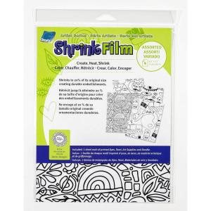 imageGrafix Artist Series Film  Butterflies Design by Art by Marlene 85 x 11 Pack of 4 2 PrePrinted White 2 Clear Translucent Shrink Sheets Even Easier to Create and Decorate 85quotx11quot 4 CountAssorted Design by Balzer