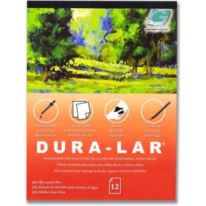 imageGrafix DuraLar 0003quot Film Ultra Clear Glossy 11quotx14quot Sheet MylarAcetate Alternative for Blank Stencils and Templates Protection Transparencies Windows Arts and Crafts Pad of 25 SheetsWet Media  Pad of 12 Sheets