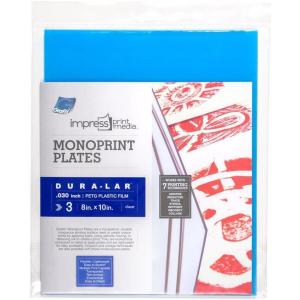 imageGrafix Impress Print Media Monoprint Plate  12 x 16 Pack of 24  Transparent Lightweight NonPorous 030 DuraLar Monoprinting Surface Economical Alternative to Metal or Glass PlatesClear 3 Packs