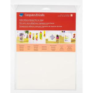 imageGrafix KCAI8116 Clear Adhesive Inkjet Print Film for Creating Custom Overlays Journals Window Effects Stickers Photos Jewelry and More Clear 85quot x 11quot Pack of 6Ink Jet wAdhesive
