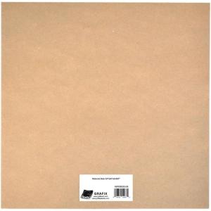imageGrafix Medium Weight Chipboard  12quotx12quot White AcidFree 0057 Sheets Create ThreeDimensional Embellishments for Cards Papercrafts Mixed Media Home Dcor and More Pack of 25Natural