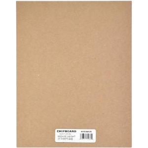 imageGrafix Medium Weight Chipboard  85quotx11quot Natural AcidFree 0057 Sheets Create ThreeDimensional Embellishments for Cards Papercrafts Mixed Media Home Dcor and More Pack of 6Natural  Pack of 25