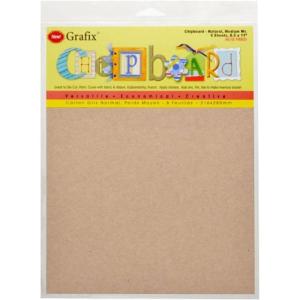 imageGrafix Medium Weight Chipboard  85quotx11quot Natural AcidFree 0057 Sheets Create ThreeDimensional Embellishments for Cards Papercrafts Mixed Media Home Dcor and More Pack of 6loosesheets