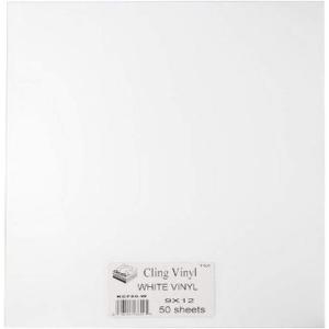 imageGrafix Pack of 50 White Static Film Create Your Own Window Clings and Temporary Decorations Just Stick to Any Glass Acrylic or Glossy Surface 50Pack 50 CountWhite 50 Packs