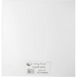 imageGrafix Pack of 50 White Static Film Create Your Own Window Clings and Temporary Decorations Just Stick to Any Glass Acrylic or Glossy Surface 50Pack 50 CountClear 50 Packs