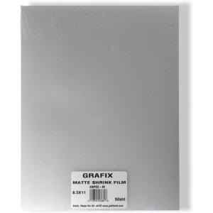 imageGrafix Shrink Film  Matte Translucent 85quotx11quot Sheets Design Your Art and Shrink It to Create Jewelry Embellishments Paper Crafts Gift Tags Ornaments and More Pack of 50Matte
