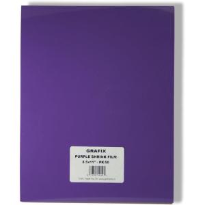 imageGrafix Shrink Film  Matte Translucent 85quotx11quot Sheets Design Your Art and Shrink It to Create Jewelry Embellishments Paper Crafts Gift Tags Ornaments and More Pack of 50Purple 50 Packs
