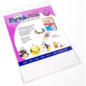 imageGrafix Shrink Film  Matte Translucent 85quotx11quot Sheets Design Your Art and Shrink It to Create Jewelry Embellishments Paper Crafts Gift Tags Ornaments and More Pack of 50Clear 6 Packs