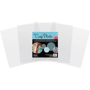 imageGrafix Ultra Clear 020 Plastic Durable and Archival Film Perfect for DIY Crafts Stencils Journals Cards 3D Embellishments and More 12quot x 12quot 4 PackClear  Pack of 25