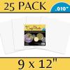 imageGrafix Opaque Craft Plastic  Opaque 010 Craft Plastic Film Durable and Flexible Film Perfect for DIY Crafts Mixed Media Fluid Art Watercolors and Stamping Black 9 x 12 Pack of 259x12x0010