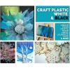 imageGrafix Opaque Craft Plastic  010quot Craft Plastic Film Durable and Flexible Film Perfect for DIY Crafts Mixed Media Fluid Art Watercolors and Stamping White ampamp Black 12X12 Pack of 30